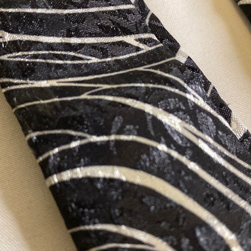 Suspenders Black & Silver pattern (d1)